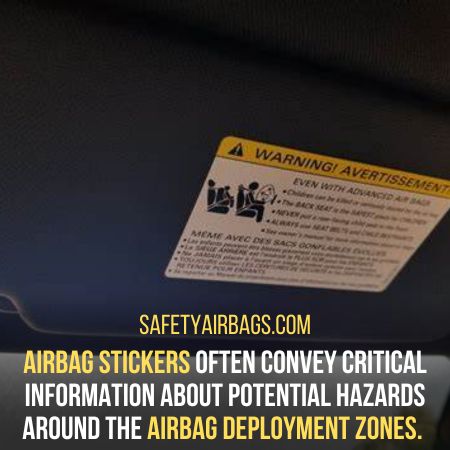 Airbag deployment zones - is it illegal to remove airbag stickers