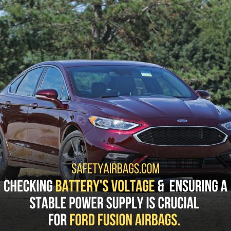 Battery's voltage - ford fusion airbag light on 