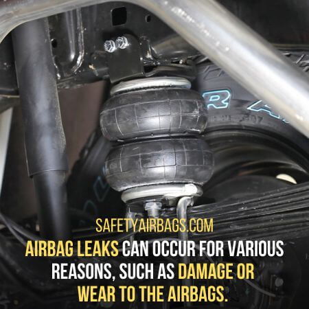 Damage or  wear to the airbags - common problems with airbag suspension