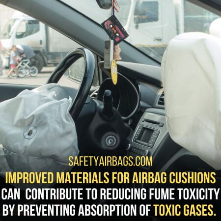 Improved materials for airbag cushions - are airbag fumes toxic