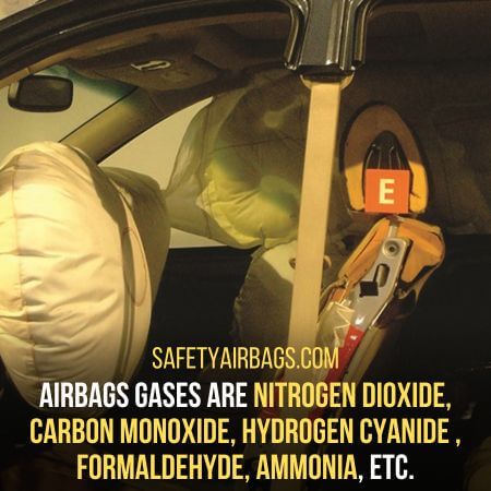Nitrogen dioxide, carbon monoxide, hydrogen cyanide , formaldehyde, ammonia - are airbag fumes toxic