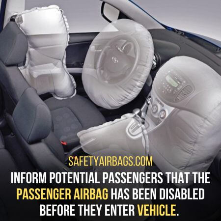 Passenger airbag - how to turn off passenger airbag