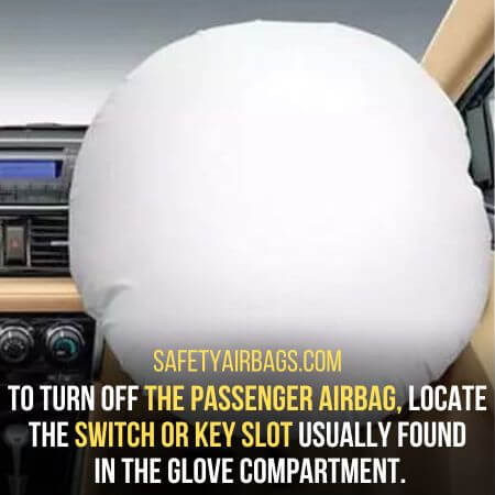 The passenger airbag,
