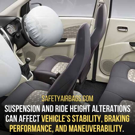 Vehicle's stability, braking performance, and maneuverability - can you use airbags with a lift kit
